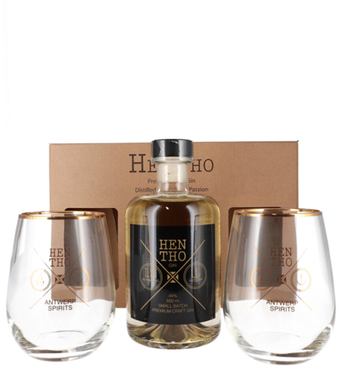 Image sur Hentho Classic Gin + 2 Verres 44° 0.5L