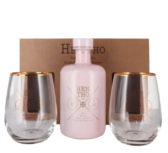 Image sur Hentho Pink + 2 Verres 44° 0.5L