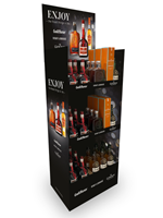 Image de Display 42 Spirits 70 cl Mix (18 Grand Marnier, 12 Old Smuggler, 6 Bisquit Debouché VS, 6 Glen Grant Arboralis) 40° 29.4L