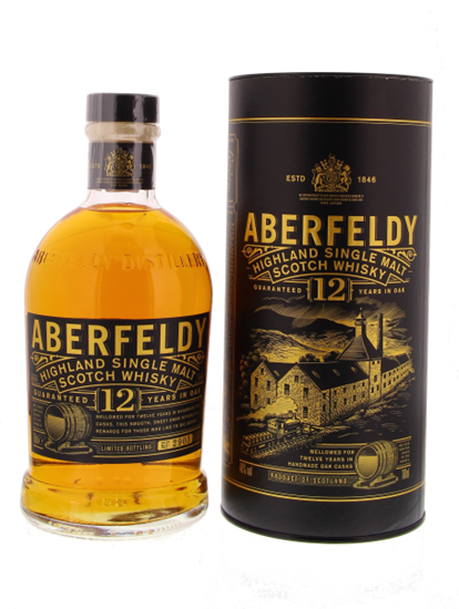 Image sur Aberfeldy 12 Years + Golden Ticket 40° 0.7L