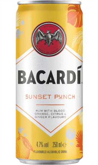 Image sur Bacardi Sunset Punch Can 4.7° 0.25L